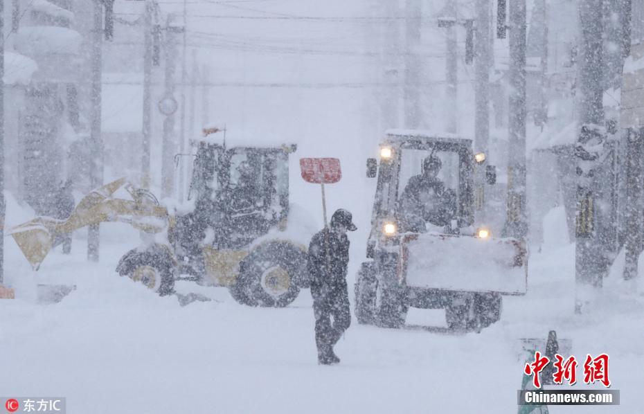 日本北海道遇极寒天气 最低温度达到零下30度
