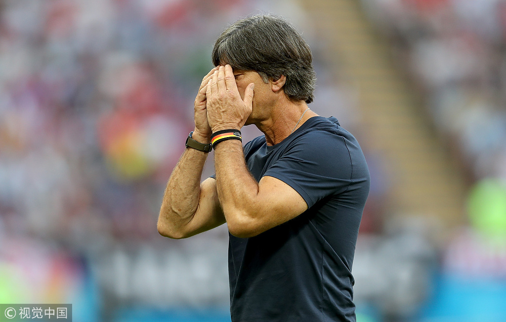 俄罗斯世界杯小组赛:韩国2-0德国 德国队球员失