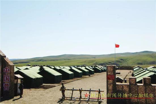 中国参演部队营地