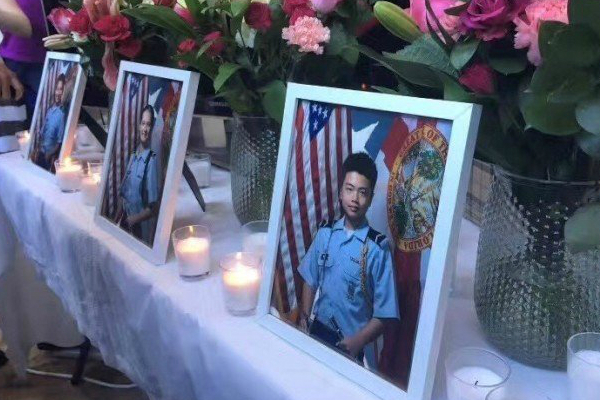 美国华裔少年为保护同学遭枪杀 将以荣誉军礼安葬