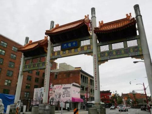 温哥华唐人街。 温哥华唐人街。