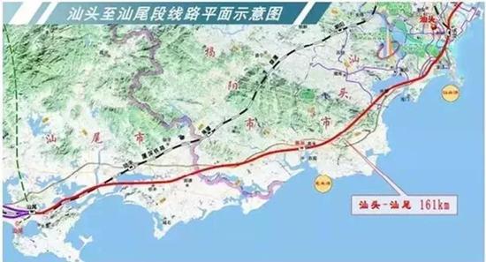 汕头-汕尾铁路规划图
