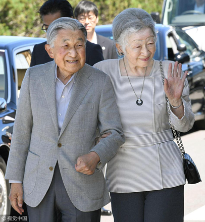 日本明仁天皇夫妇(资料图)