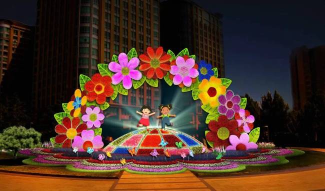 共同繁荣&夜景效果图