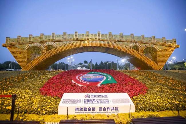 “丝路金桥”花坛