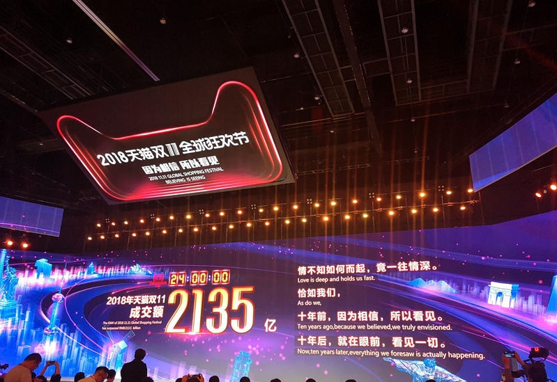 双11落幕 天猫最终成交额2135亿
