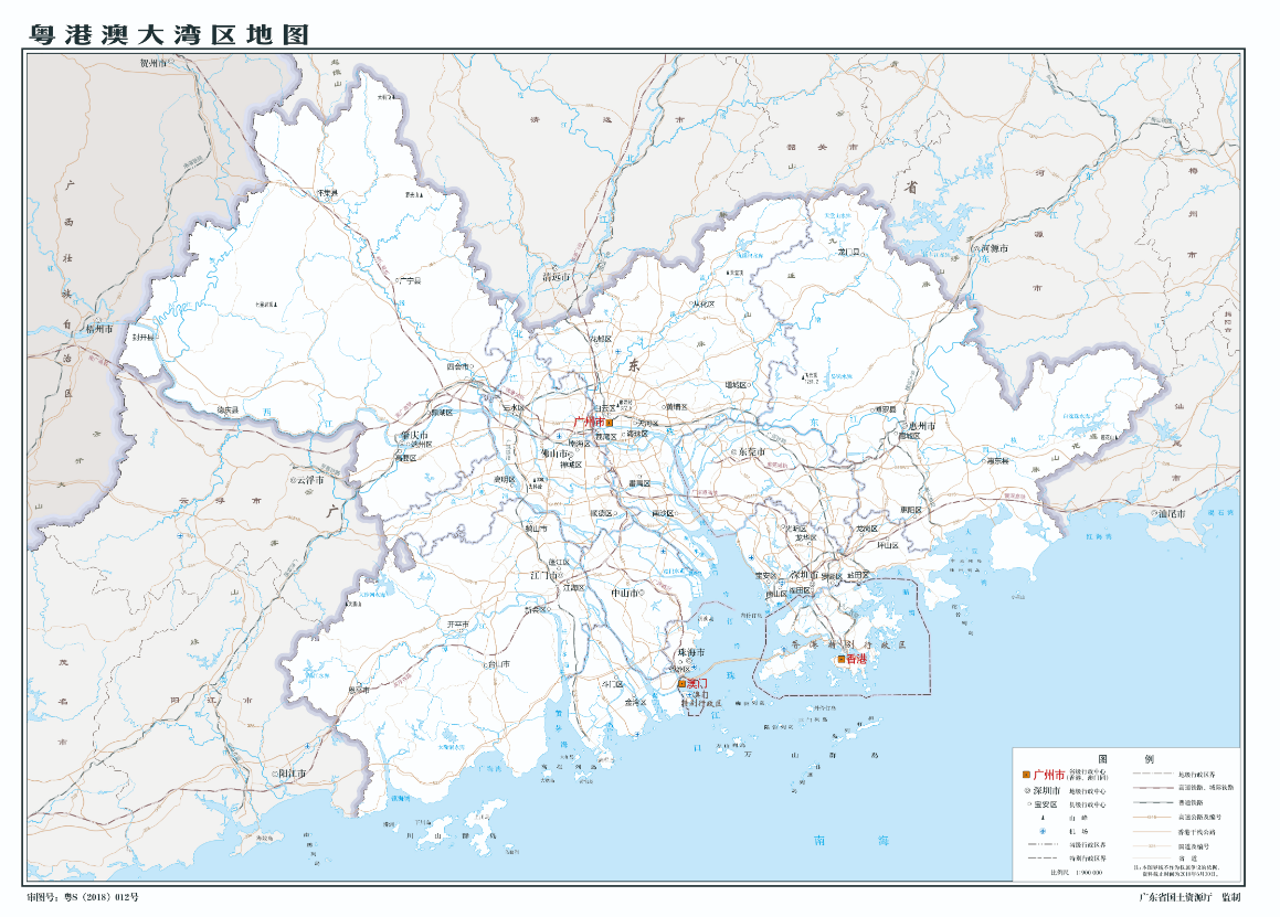 粤港澳大湾区有了首张标准地图