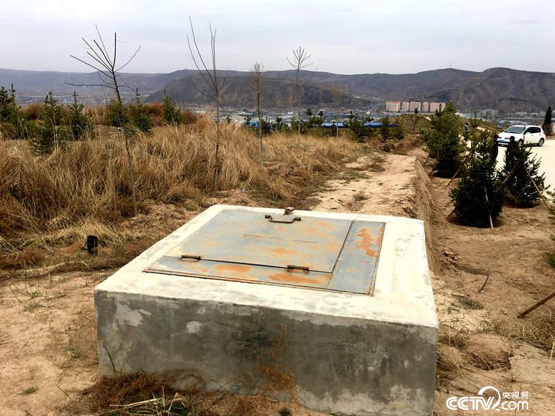 山顶建立的高位水池，方便及时浇水。