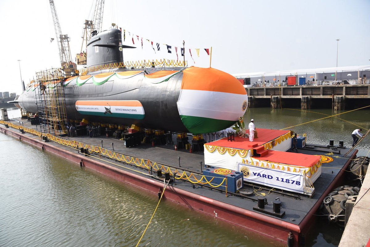 印度海军第4艘鲉鱼级潜艇下水 目前仅1艘服役