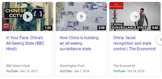 ▲图为西方媒体对中国的人脸识别技术“整齐划一”的抹黑，其文章的套路也全都“如出一辙”