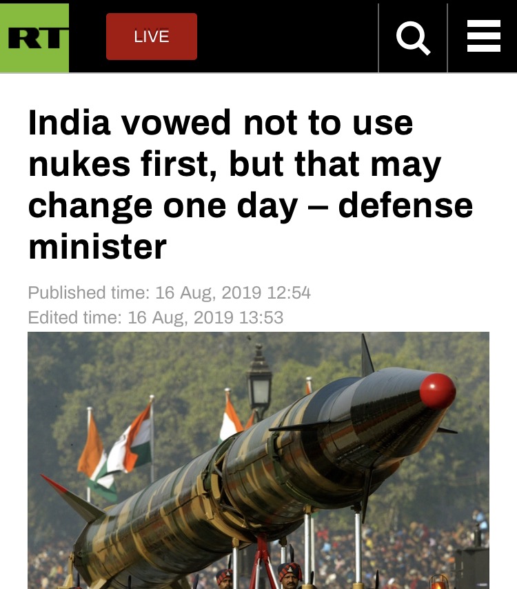 今日俄罗斯（RT）报道截图