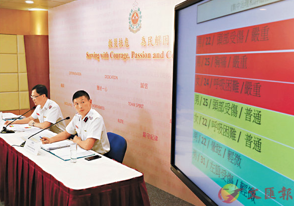 香港消防处追查3名