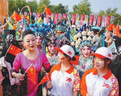 北京园博园举办的2019中国戏曲文化周临近尾声