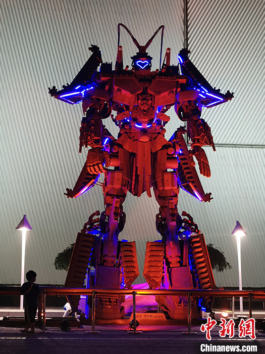 城门机甲展出照片。受访者供图 城门机甲展出照片。受访者供图