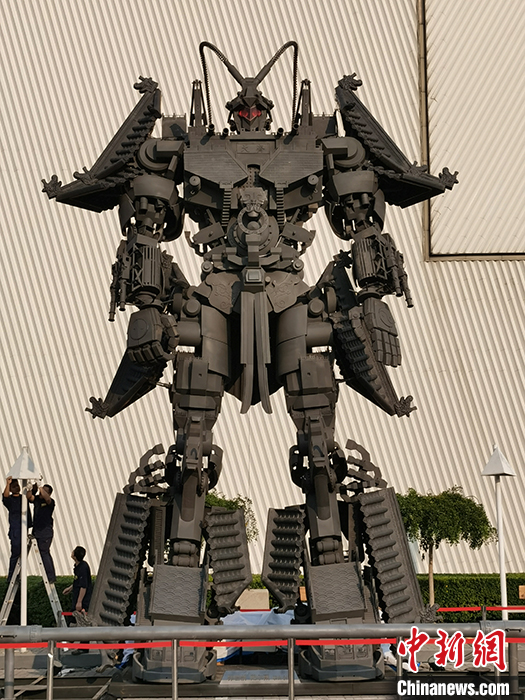 城门机甲展出照片。受访者供图 城门机甲展出照片。受访者供图