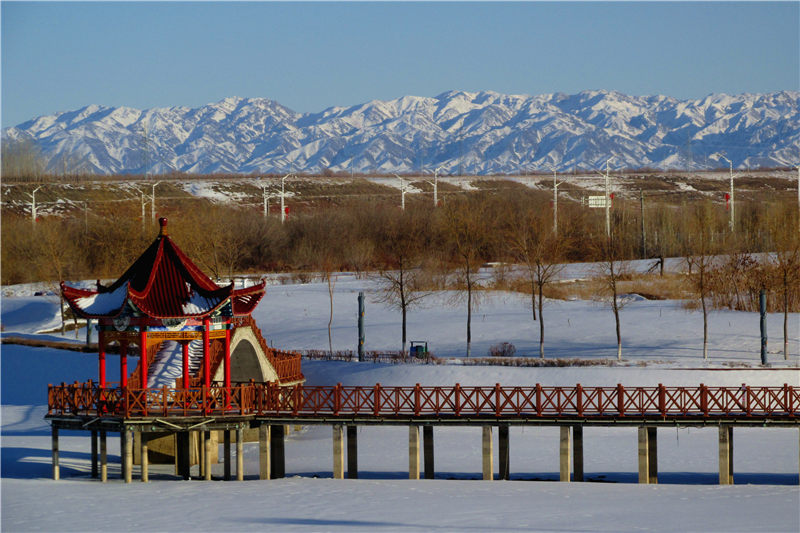 新疆裕民县:雪后天晴静待春归