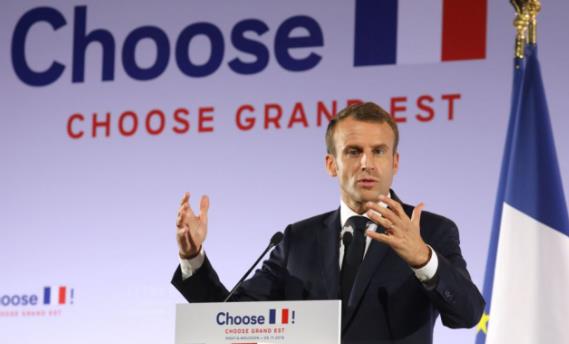 马克龙不戴口罩去医院视察 法政府发言人称“没必要戴”