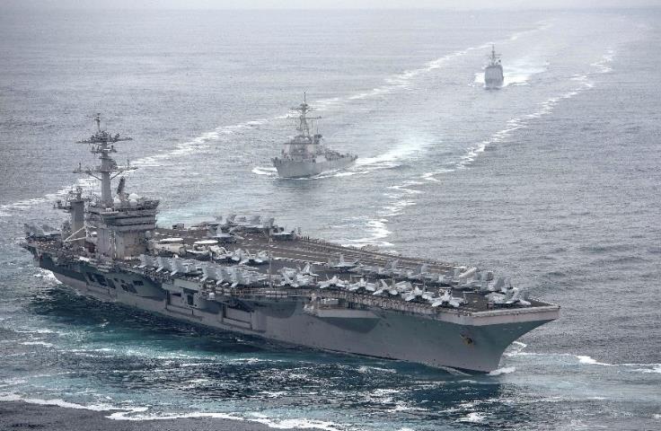 美军“罗斯福”号航母近300名船员新冠病毒检测