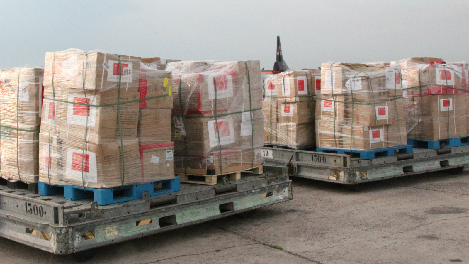 中国捐赠物资运抵刚果(布)：任何离间抗疫合作的