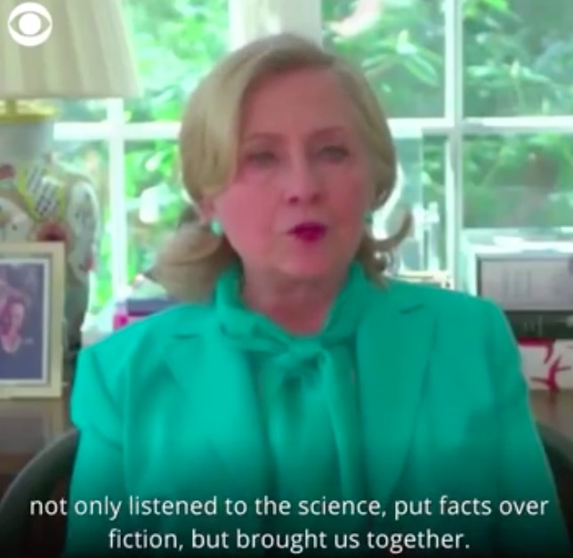 希拉里支持拜登竞选总统:美国需要一个相信科学