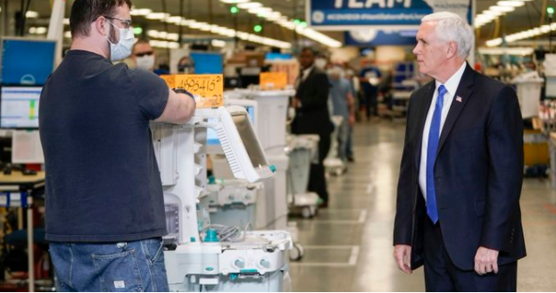 无视规定，彭斯造访梅奥诊所不戴口罩引发质疑