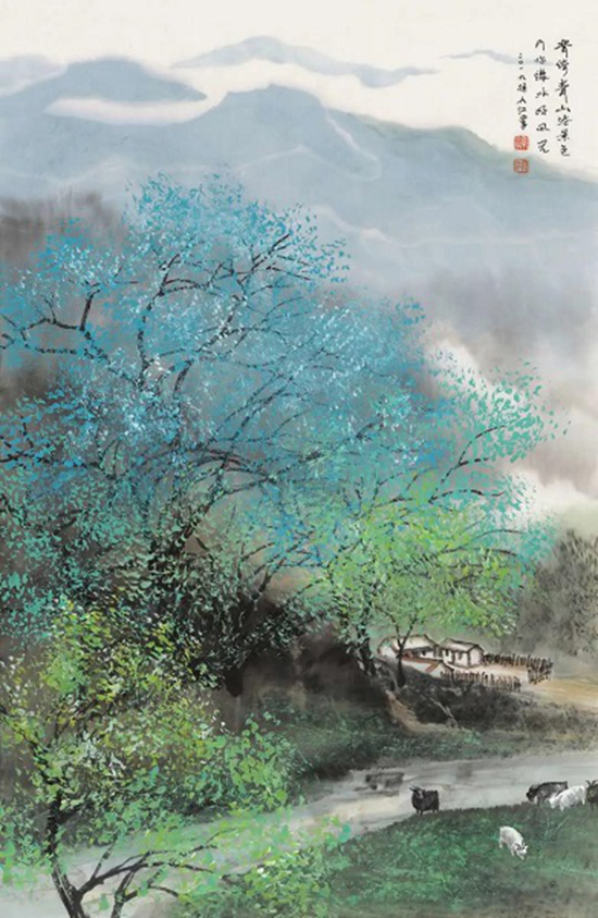 画家孙九江山水画展在英国伦敦举办