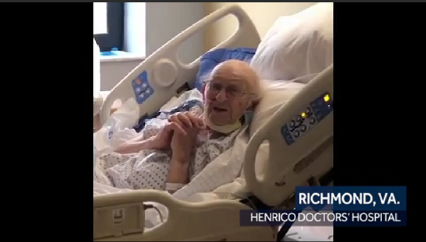 美国百岁老兵从新冠肺炎中康复 与病毒抗争58天