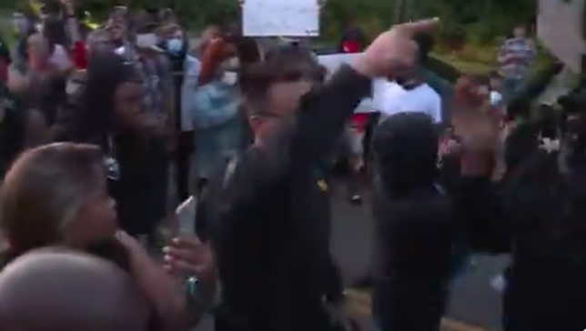 美国杰纳西县一警长加入抗议者行列 高喊：我们