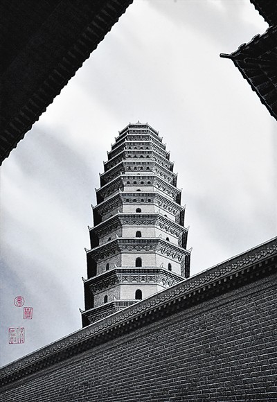 用钢笔画出古建之美