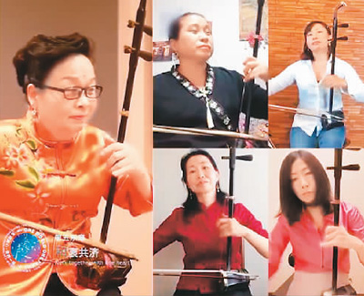 海内外侨胞“唱响”抗疫好声音