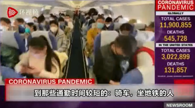 记者|跟随记者镜头看到北京满大街人人戴口罩 ，美国女主持惊呆了