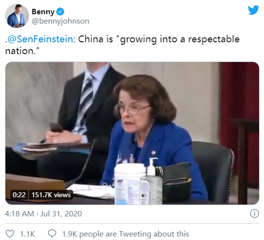 美议员：中国受人尊敬，因疫情起诉中国是巨大