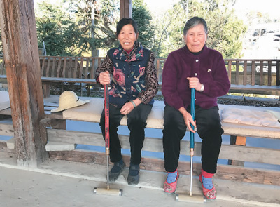 廖家寨的老年门球队