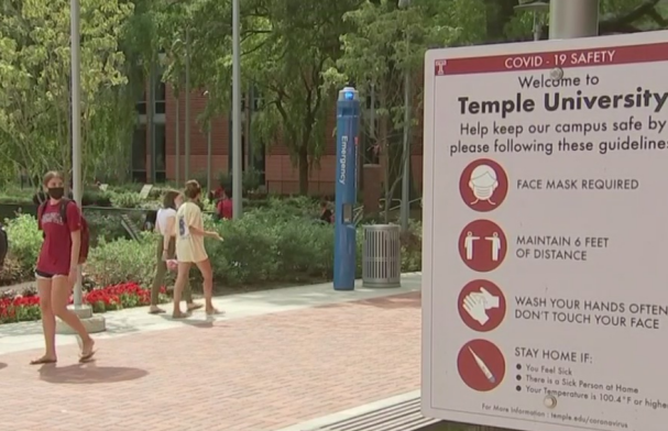 美国一大学一周新增病例翻倍  校方宣布暂停面授