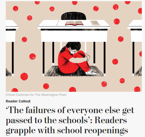 美国学校陷入“开学困局” 老师致信美媒：我们