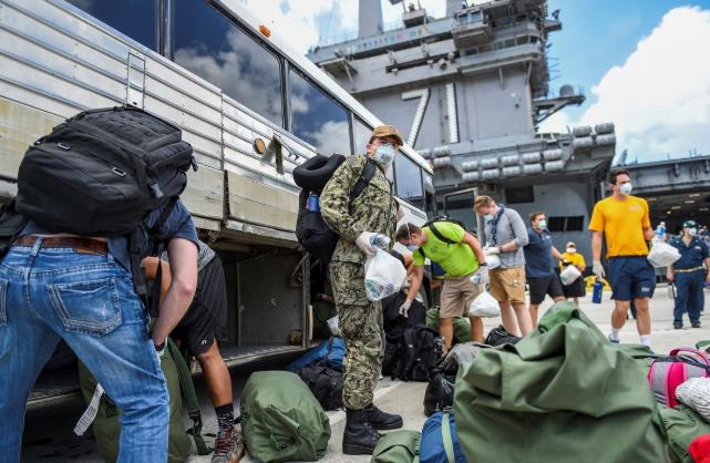 美国罗斯福号航母上又有两人确诊新冠 年初舰上