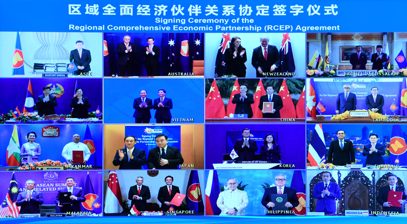 海外网评：全球最大自贸区成立！RCEP撬动世界经