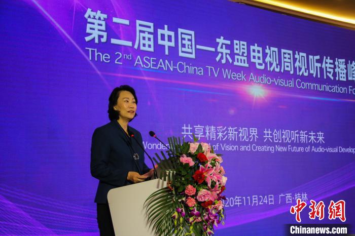 中国国家广播电视总局副局长孟冬致辞。　杨宗盛 摄