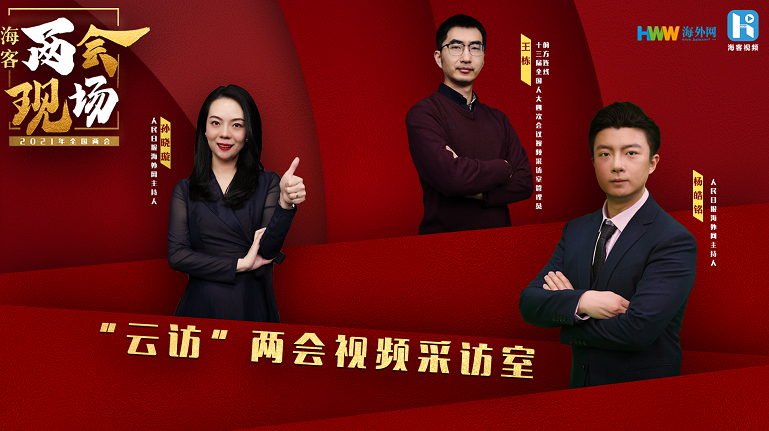 “云访”两会视频采访室