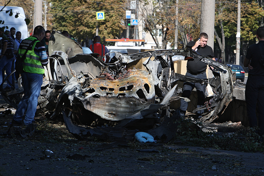 乌克兰汽车爆炸致2人死亡事件定性为恐怖袭击