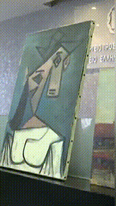 picasso painting slipped to the floor (2).gif