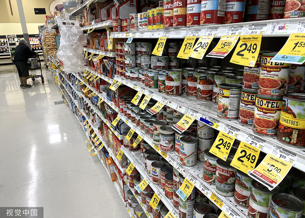 美国农业部：3月份美国食品价格将增长5%左右