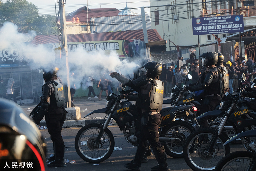 物价高涨 印尼雅加达爆发抗议活动
