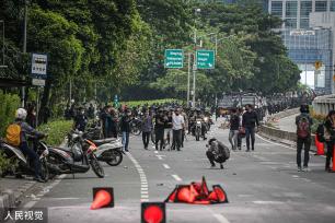 物价高涨 印尼雅加达爆发抗议活动