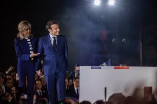 马克龙赢得法国总统选举 发表胜选演讲