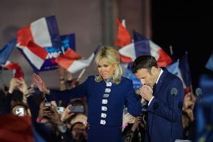 马克龙赢得法国总统选举 发表胜选演讲