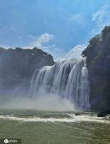 贵州黄果树瀑布进入丰水期 飞瀑气势恢宏