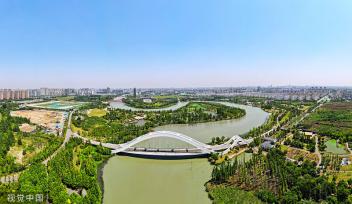 江苏扬州：运河三湾景区景色宜人