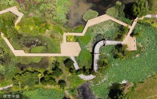 江苏扬州：运河三湾景区景色宜人