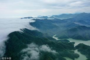 江西萍乡：山口岩国家湿地公园云雾缭绕